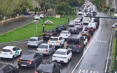 Bakının bu yollarında tıxac var - SİYAHI