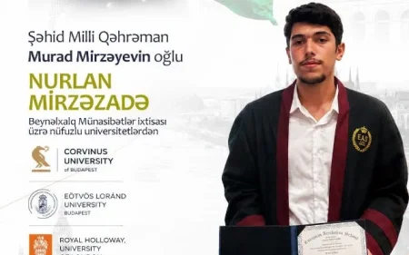 Milli Qəhrəmanın oğlu 3 nüfuzlu universitetə qəbul oldu