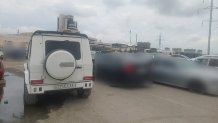 "Kia"nı vuraraq təhqir edən "Galendewagen" sürücüsü saxlanıldı