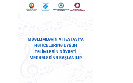 Müəllimlərin attestasiya nəticələrinə uyğun olaraq təlimlər keçiriləcək