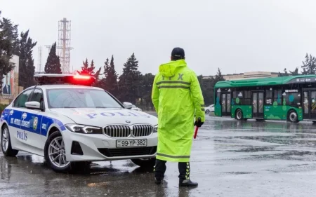 DYP yağışlı hava ilə bağlı sürücülərə müraciət etdi