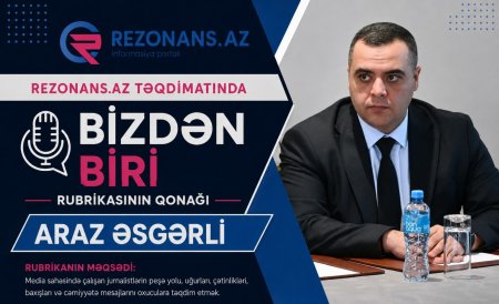 İlk müsahibə, ilk qonaq: "BİZDƏN BİRİ"ndə Araz Əsgərli