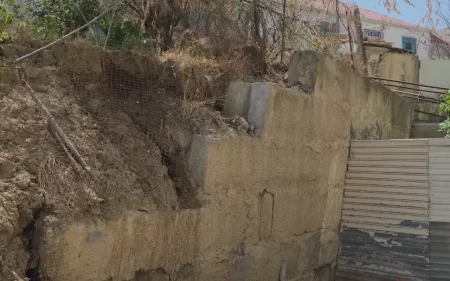 Müşfiqabadda sürüşmə təhlükəsi getdikcə artır - VİDEO