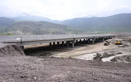 Ağbənd-Kəlalə avtomobil körpüsünün tikintisinin başa çatdırılıb